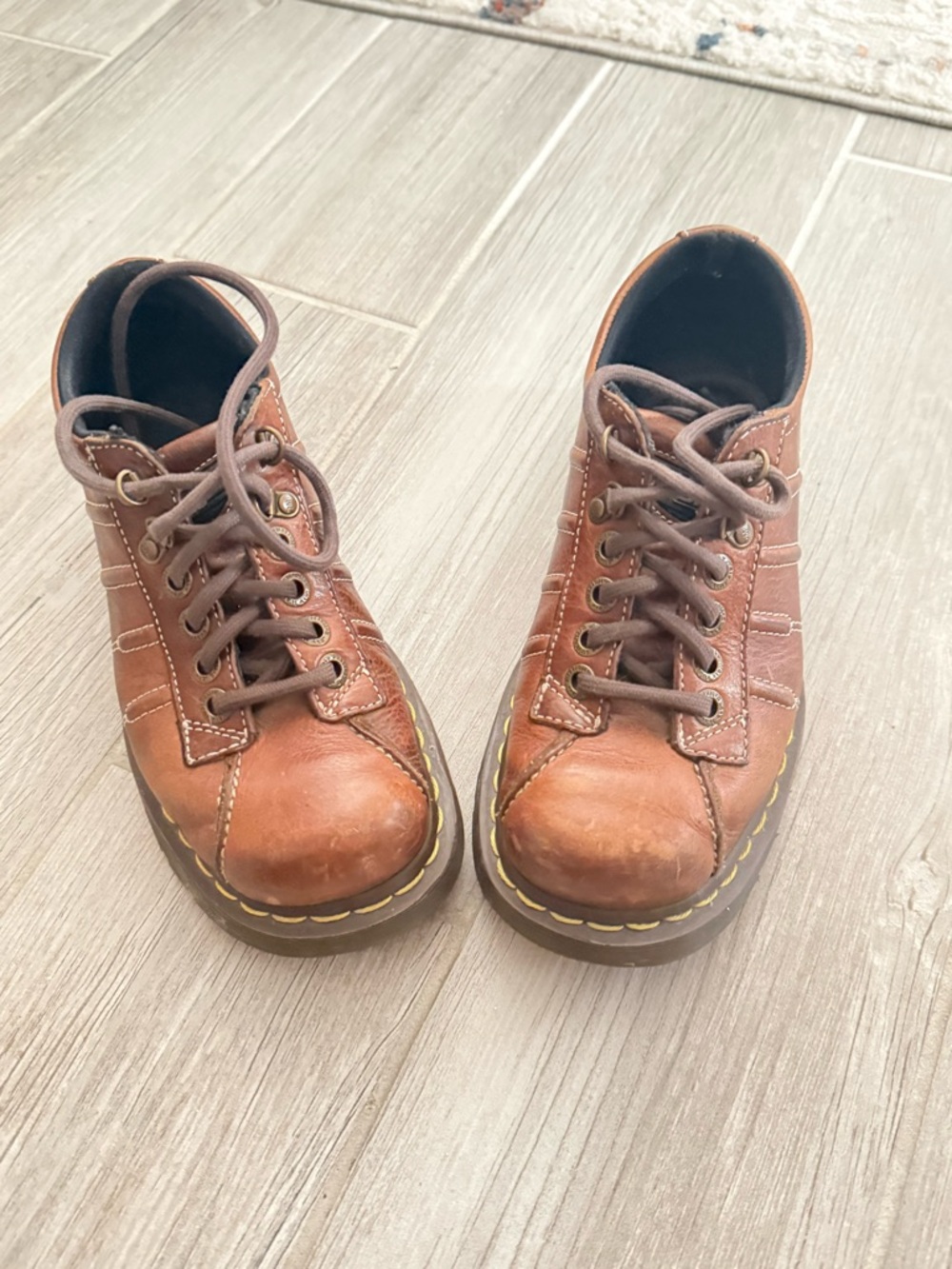 Dr. Martens Brown Leather Lace-Up Boots